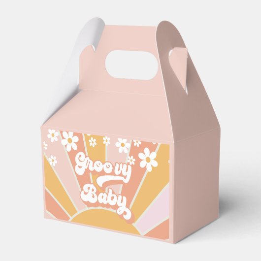 Groovy Baby Retro Zonneschijn madeliefje boho dank Bedankdoosjes (Voorkant Zijde)