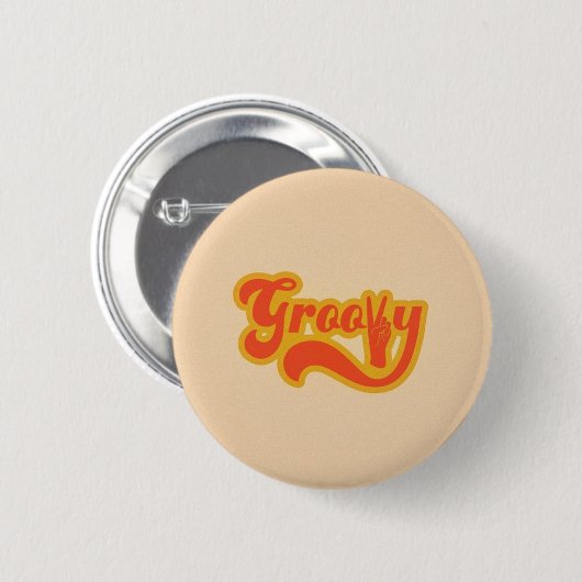 Groovy baby ronde button 5,7 cm (Voorkant /achterkant)