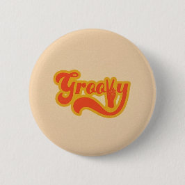Groovy baby ronde button 5,7 cm