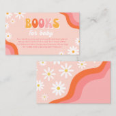 Groovy Baby shower Boeken voor Baby Kaart (Voorkant / Achterkant)