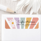 Groovy Baby shower Etiket (Insitu)