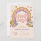 Groovy Baby shower Invitation | Groovy Baby Kaart (Voorkant)
