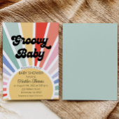 Groovy Baby Sunshine Baby shower Uitnodiging