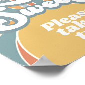 Groovy baby's zijn fijn, neem een Treat Shower. Poster (Hoek)