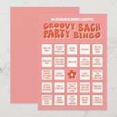 Groovy Bach Bachelorette Party Bingo, download het Kaart (Voorkant / Achterkant)