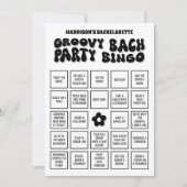 Groovy Bach Bachelorette Party Bingo, download het Kaart (Voorkant)