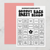 Groovy Bach Bachelorette Party Bingo, download het Kaart (Voorkant / Achterkant)
