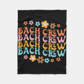 Groovy Bach Crew Grappig Bachelorette Bruidsfeest Fleece Deken (Voorkant)