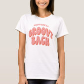 Groovy Bach Custom Retro Bachelorette T-shirt (Voorkant)