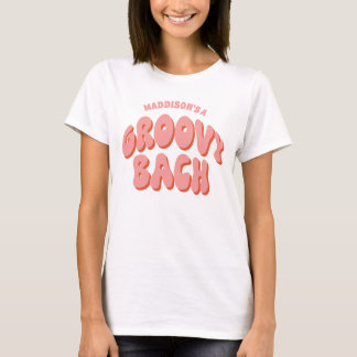 Groovy Bach Custom Retro Bachelorette T-shirt