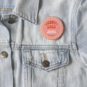 Groovy Bach Pin Button - Retro Bachelorette Favor (In situ)