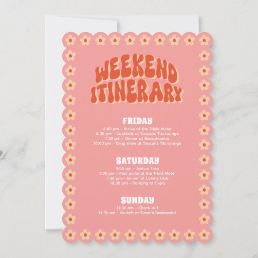 Groovy Bach - Uitnodiging voor vrijgezellenfeest (Achterkant)