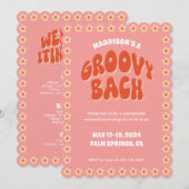Groovy Bach - Uitnodiging voor vrijgezellenfeest (Voorkant / Achterkant)