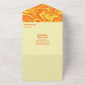 Groovy Bachelorette allemaal in één uitnodiging (Buitenkant)