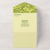 Groovy Bachelorette allemaal in één uitnodiging (Buitenkant)