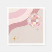 Groovy Bachelorette Disco servetten 70s Baby (Voorkant)