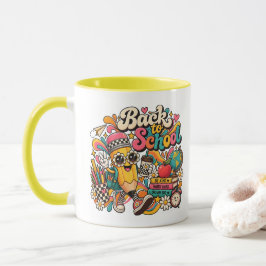 Groovy Back to School Mok Kopie Kleurpotlood Stude