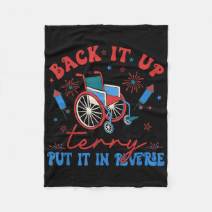 Groovy Back-up Terry Zet het in Omgekeerde Volgord Fleece Deken