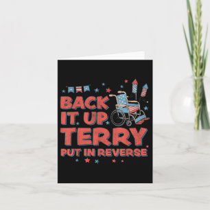 Groovy back-up Terry zet het in omgekeerde vuurwer Kaart