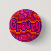 Groovy Badge Ronde Button 3,2 Cm (Voorkant)