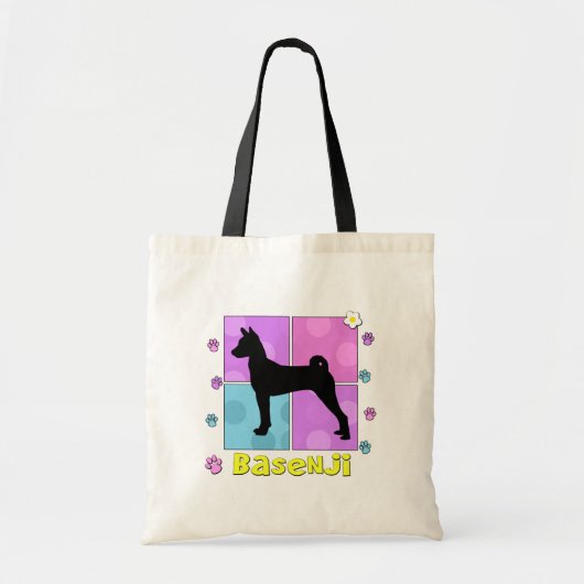 Groovy Basenji Tote Bag (Voorkant)
