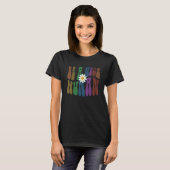 Groovy BE A NICE HUMAN Retro Anti Bullying Choose  T-shirt (Voorkant volledig)