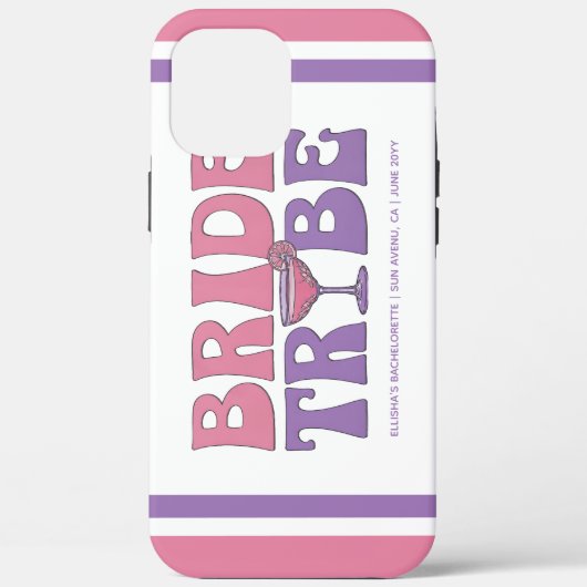 Groovy Beach Bruid Bachelorette iPhone iPad Hoesje (Achterkant)