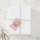 Groovy Bedankt voor je maisy boho florale regenboo Cadeaulabel (Met Touw)