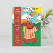 Groovy Beer 1960"s stijluitnodiging Kaart (Staand voorkant)