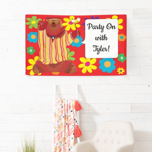 Groovy Beer Party Banner (Insitu)