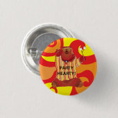 Groovy Beer Party Hearty Button (Voorkant /achterkant)