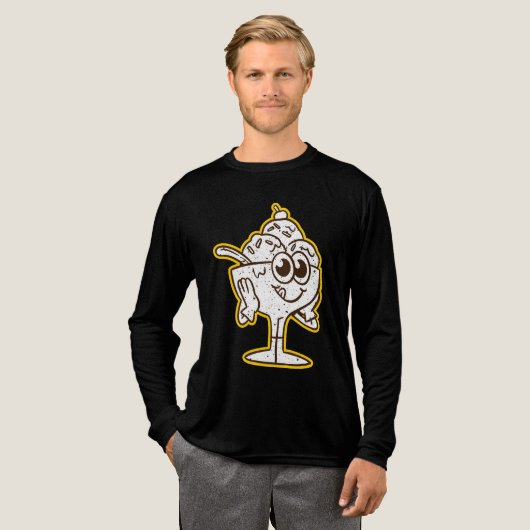 Groovy Beker Ijs Tri-Blend Shirt (Voorkant)