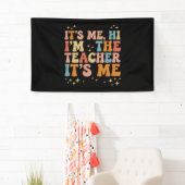 Groovy ben ik Hoi ik ben de leraar Het is mij scho Spandoek (Insitu)