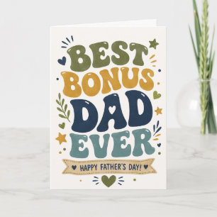 Groovy Beste Bonus Papa Ooit Vaderdag Kaart