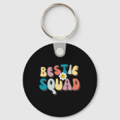Groovy Bestie Squad Besties Trip Besties Matching Sleutelhanger (Voorkant)