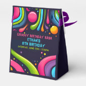 Groovy Birthday Bash Bedankdoosjes (Achterkant)