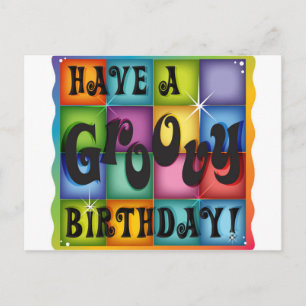 Groovy Birthday Briefkaart