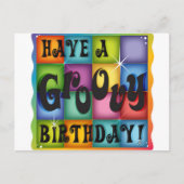 Groovy Birthday Briefkaart (Voorkant)