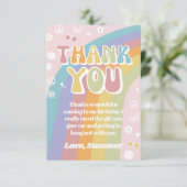 Groovy Birthday Hartelijk dank | Groovy Hartelijk  Bedankkaart (Staand voorkant)