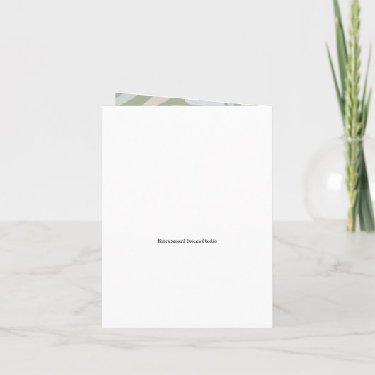 Groovy Birthday in Sage Green (Achterkant)