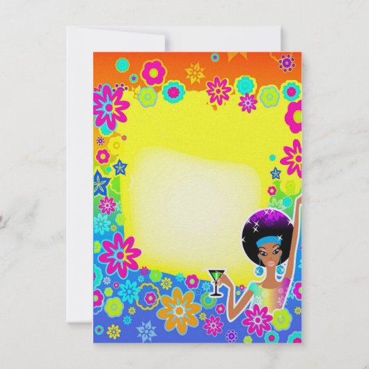 Groovy Birthday Kaart (Achterkant)