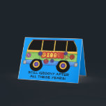 GrOoVy BiRtHDay Kaart<br><div class="desc">Groovy! Deze kaart is volledig aanpasbaar. Voorzijde: Nog steeds groovy na al die jaren! Binnenin: Fijne verjaardag! Personaliseer zoals je wilt! VRAGEN? REGELLA@ROCKETMAIL.COM</div>