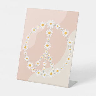 Groovy Birthday Party Boho Daisy Decorations Table Reclamebord Met Voetstuk