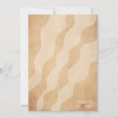 Groovy Birthday Party Invitation, Peace Love & Fun Kaart (Achterkant)