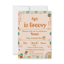 Groovy Birthday Uitnodiging