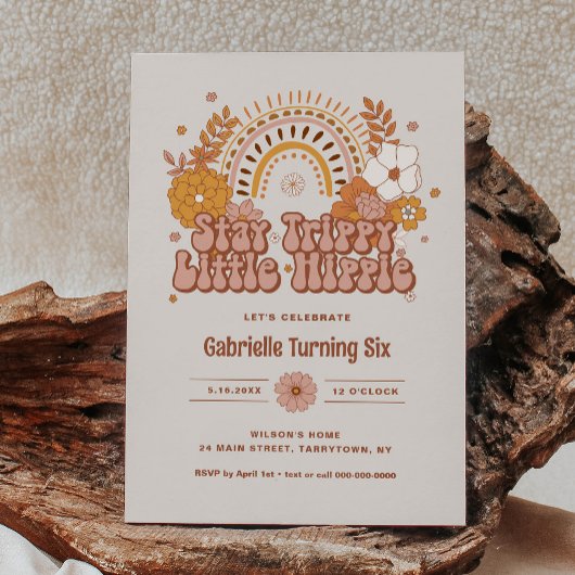 Groovy Birthday Uitnodiging