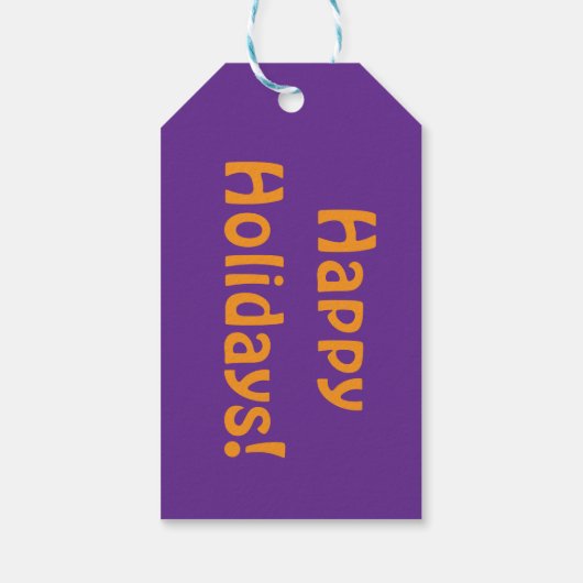 Groovy Black 70s Style Flower Gift Label Cadeaulabel (Achterkant)