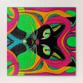 Groovy Black Cat Legpuzzel (Horizontaal)