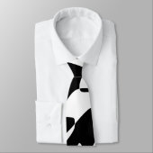 Groovy Black en White Pattern Stropdas (Gebonden)