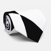 Groovy Black en White Pattern Stropdas (Opgerold)
